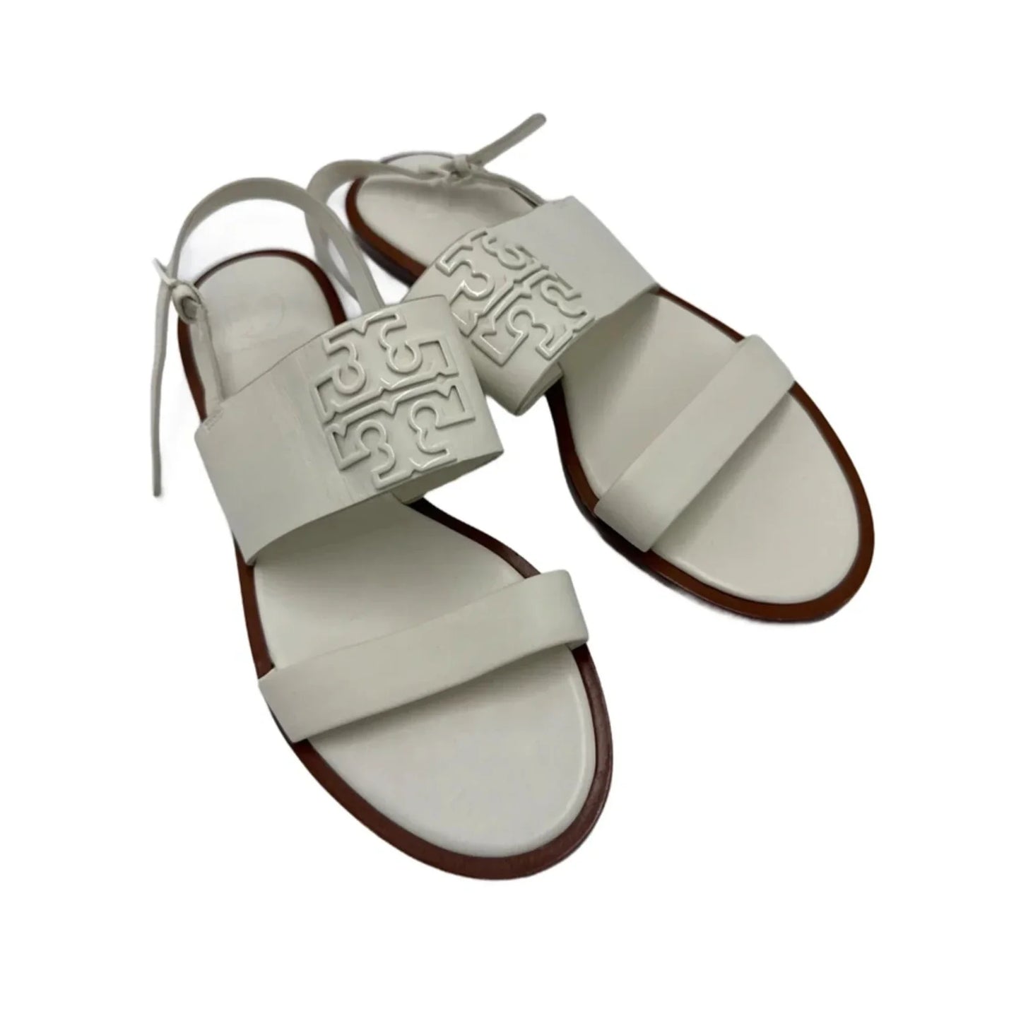 New! Sandals Designer By Tory Burch In White, Size: 7.5