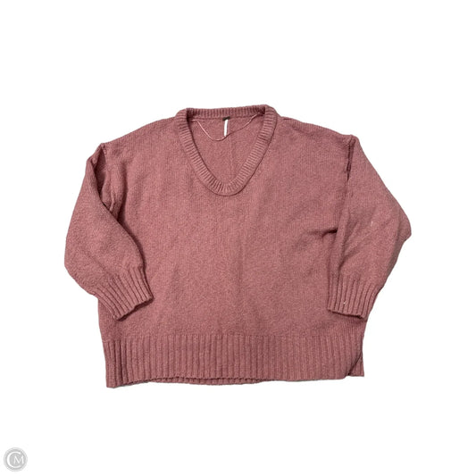 Sweater By Free People In Pink, Size: M