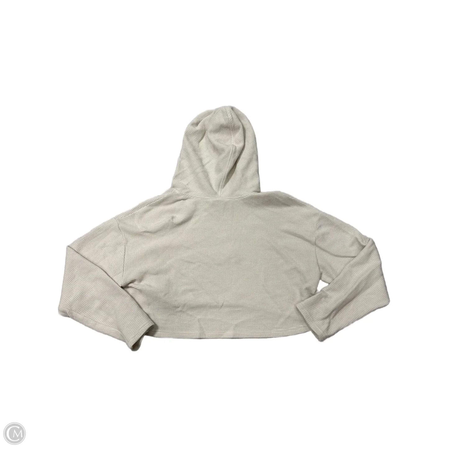 Athletic Sweatshirt Hoodie By Athleta In Cream, Size: M