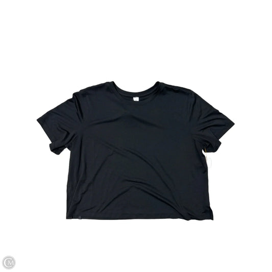 Athletic Top Short Sleeve By Lululemon In Black, Size: M