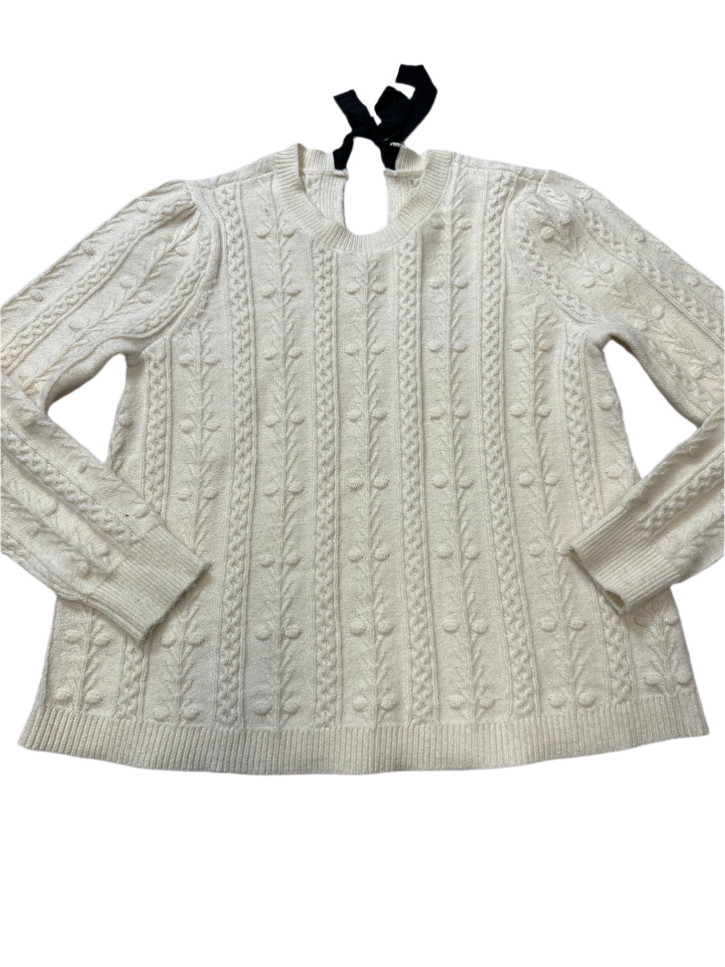 Sweater By Loft In Cream, Size: M