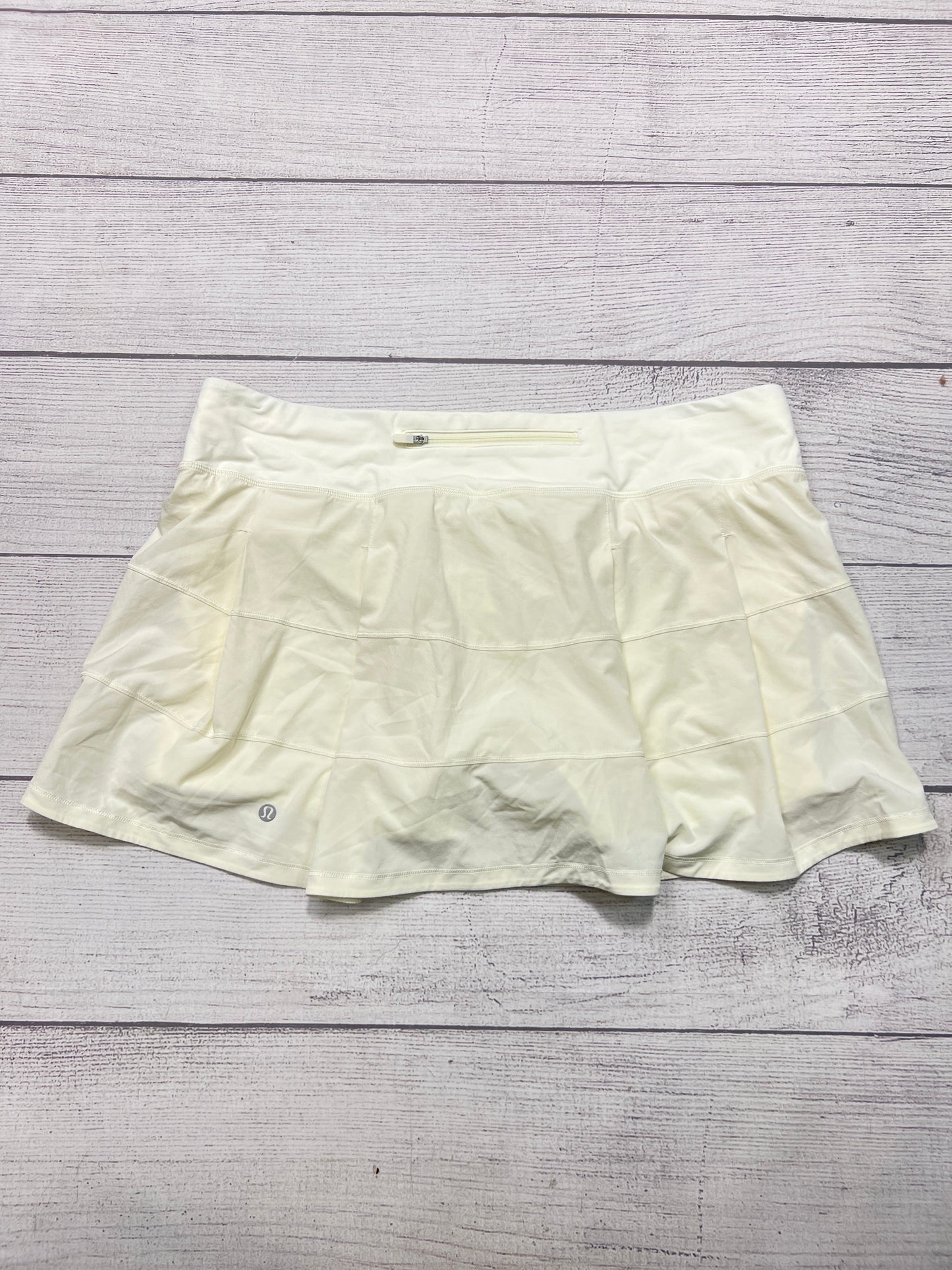 Athletic Skirt By Lululemon In Cream, Size: 14