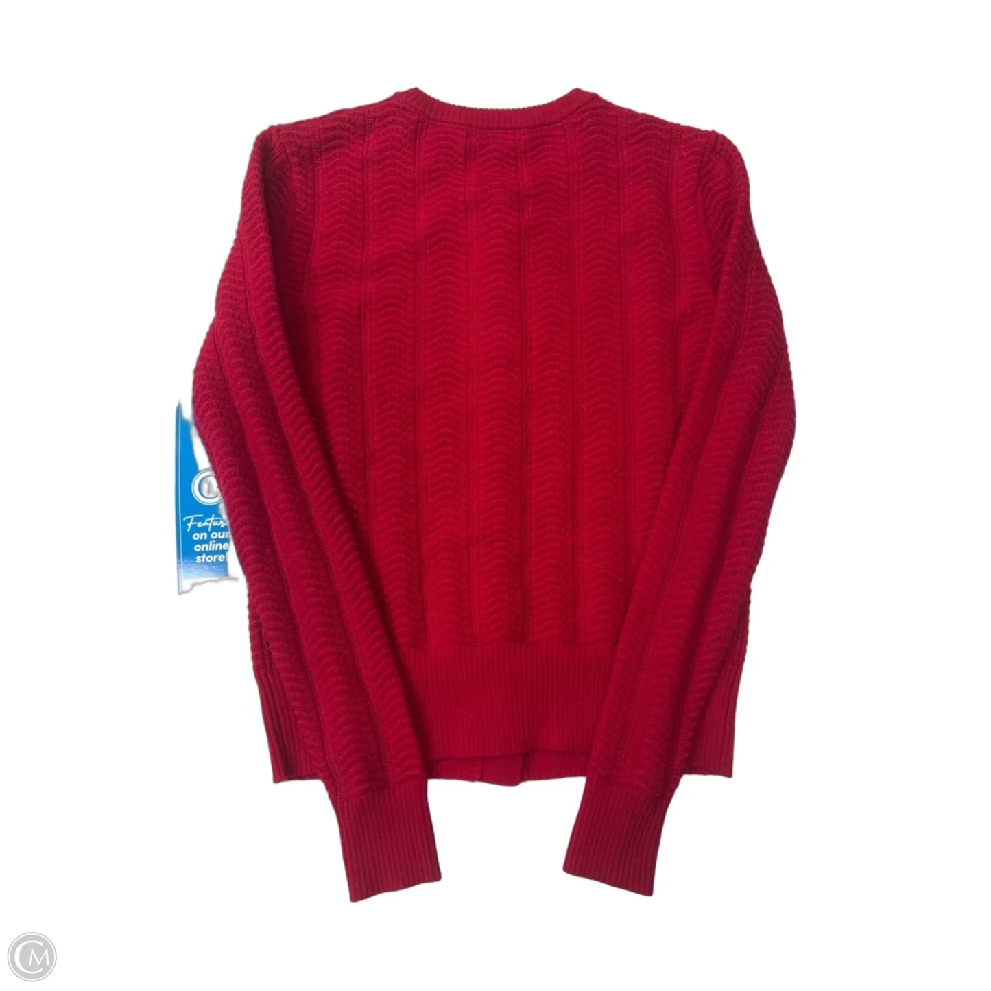 Sweater Cardigan By Rag And Bone In Red, Size: Xs