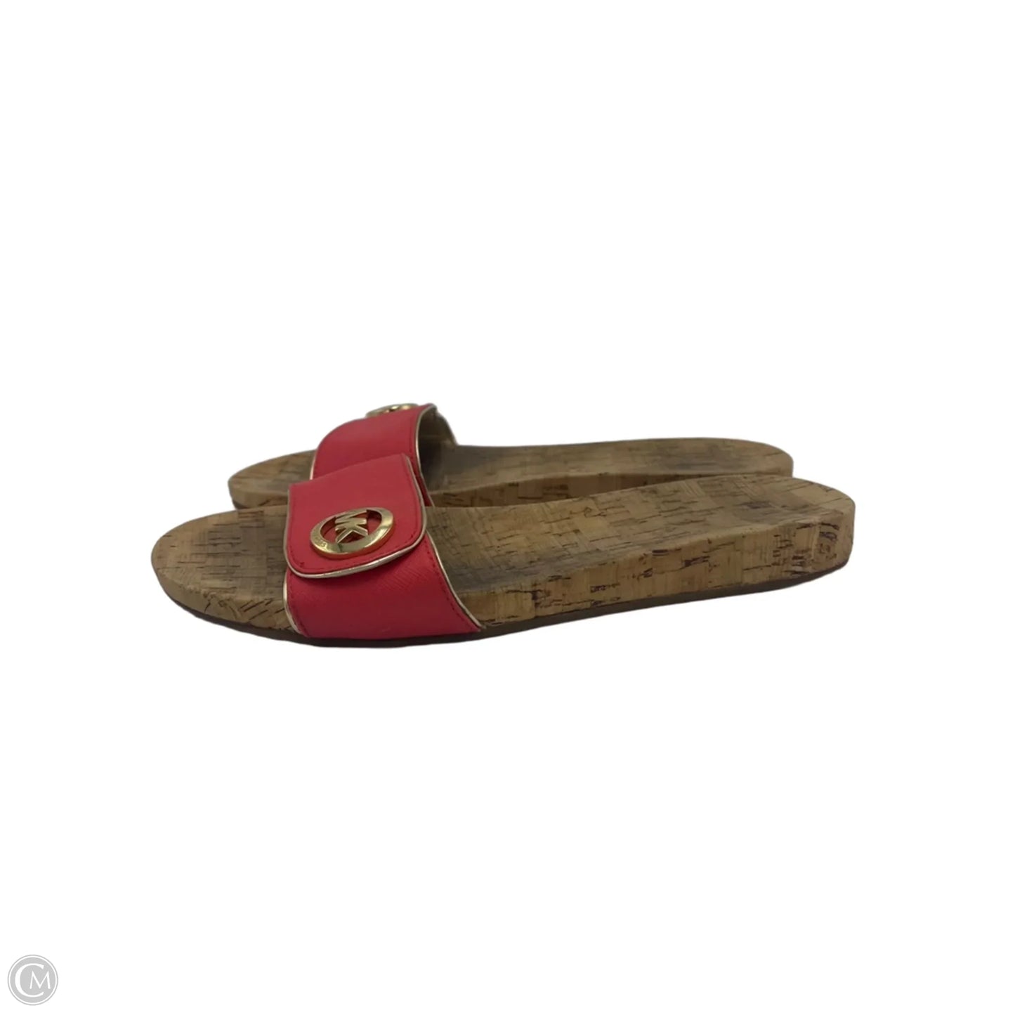 Sandals Designer By Michael Kors In Coral, Size: 9