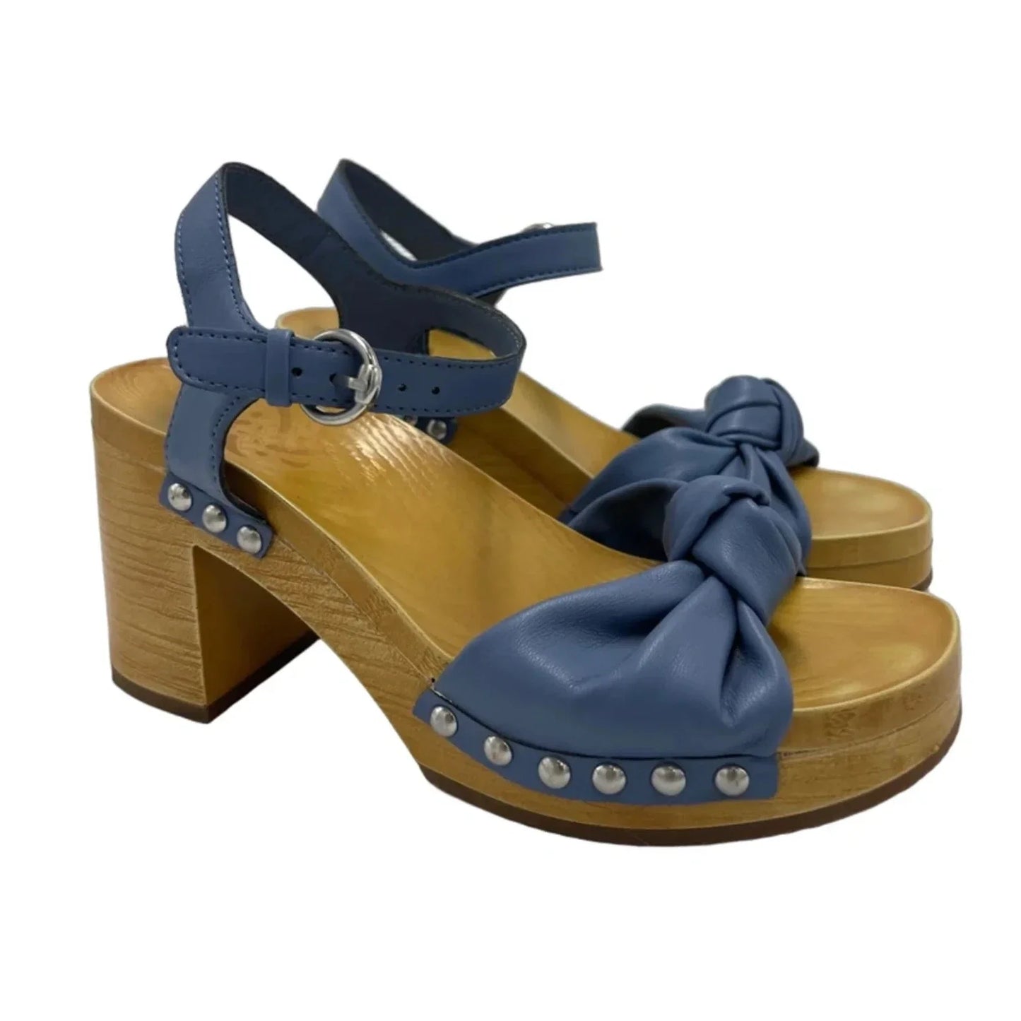 Shoes Heels Block By Sam And Libby In Blue, Size: 7