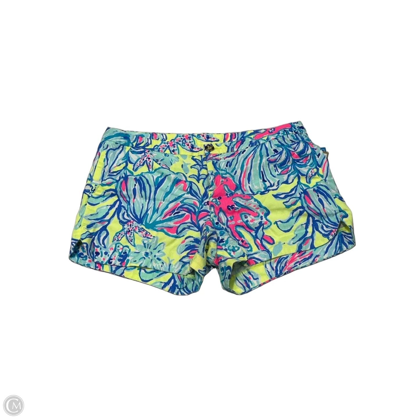 Shorts Designer By Lilly Pulitzer In Blue & Green, Size: 0