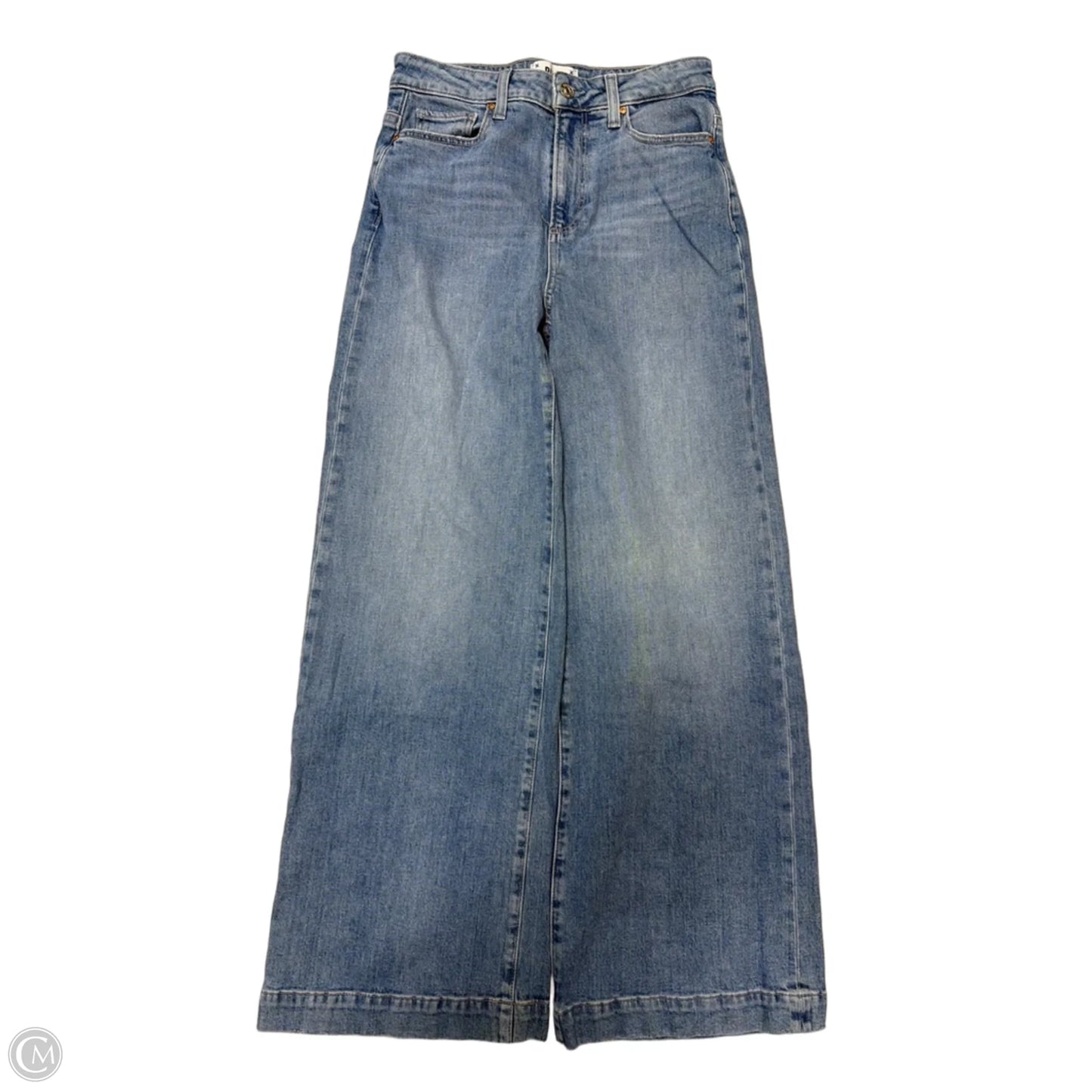 Jeans Wide Leg By Paige In Blue Denim, Size: 2