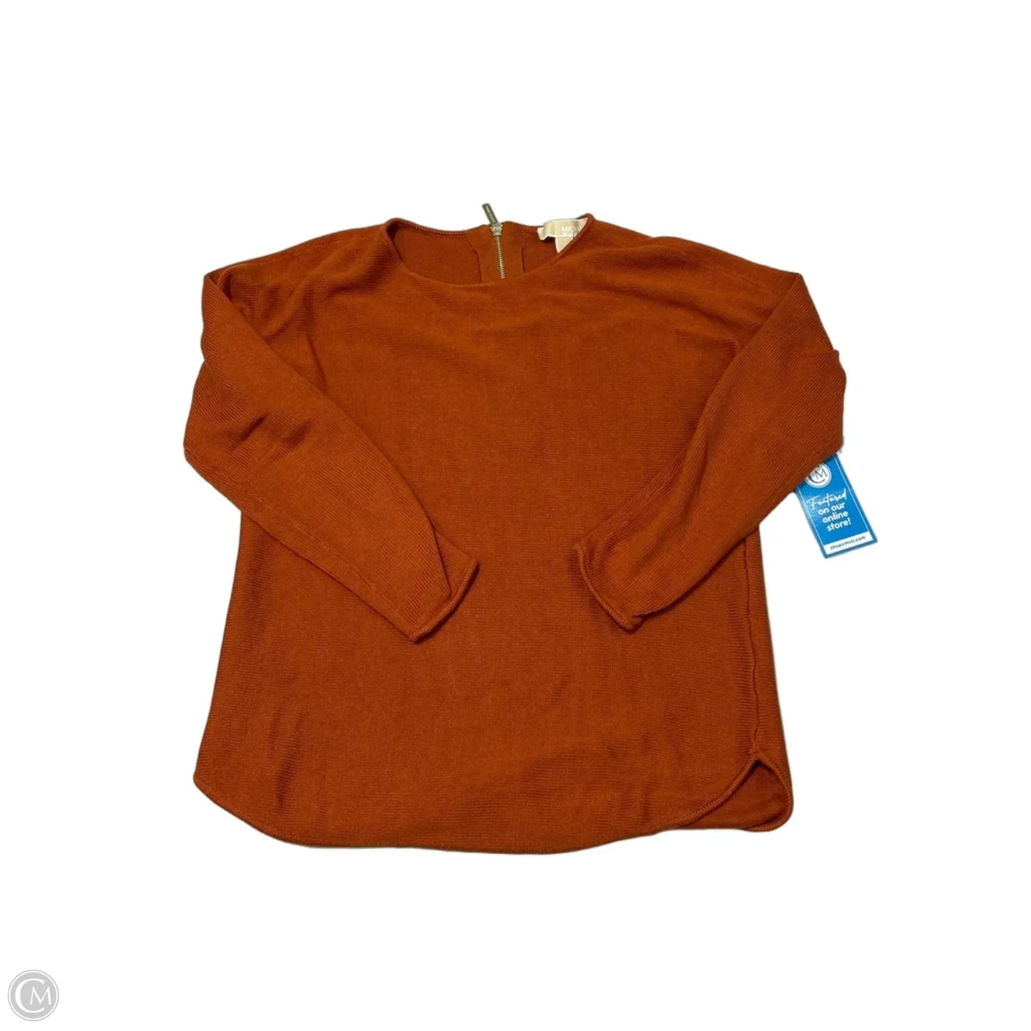 New! Top Long Sleeve By Michael By Michael Kors In Orange, Size: S