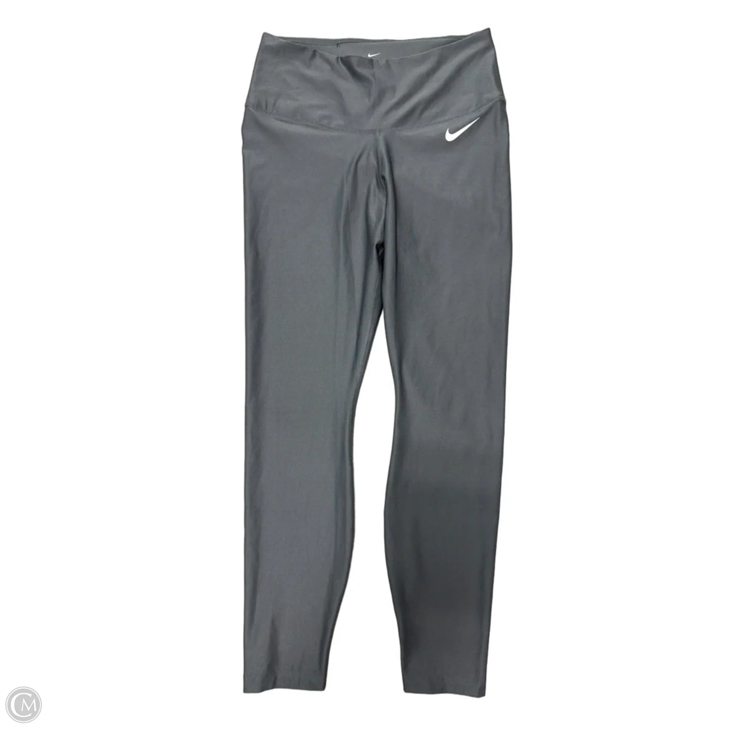 Athletic Leggings By Nike Apparel In Grey, Size: L
