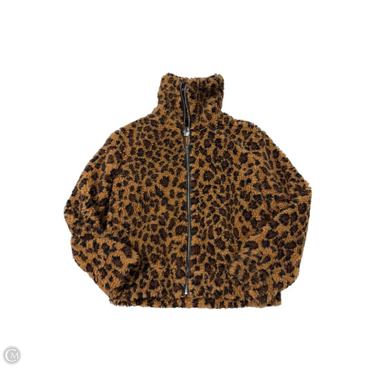 Coat Faux Fur & Sherpa By Bb Dakota In Animal Print, Size: Xs