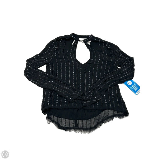 Top Long Sleeve By Free People In Black, Size: Xs