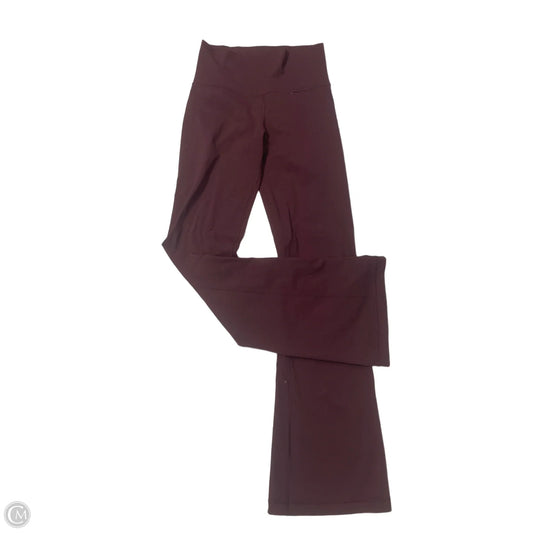 Athletic Leggings By Lululemon In Maroon, Size: 4