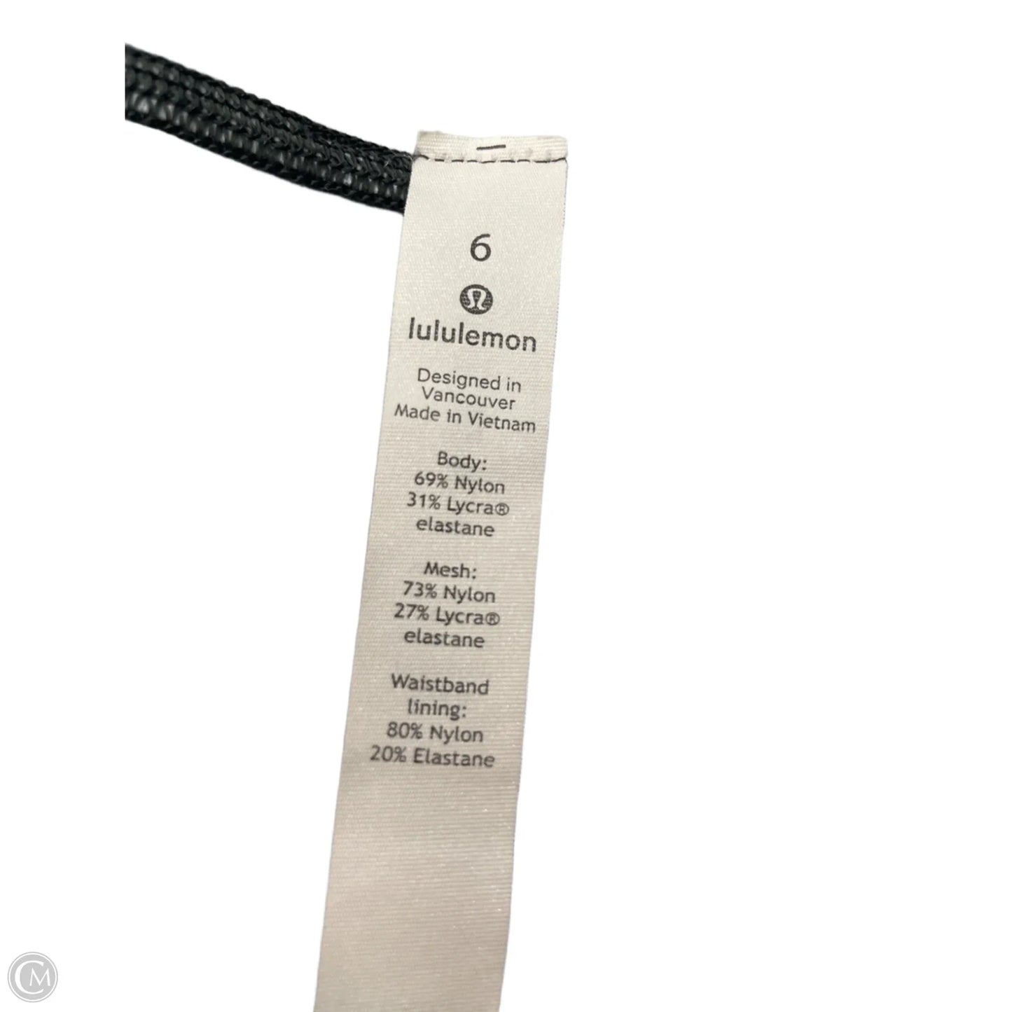 Athletic Leggings By Lululemon In Black, Size: 6