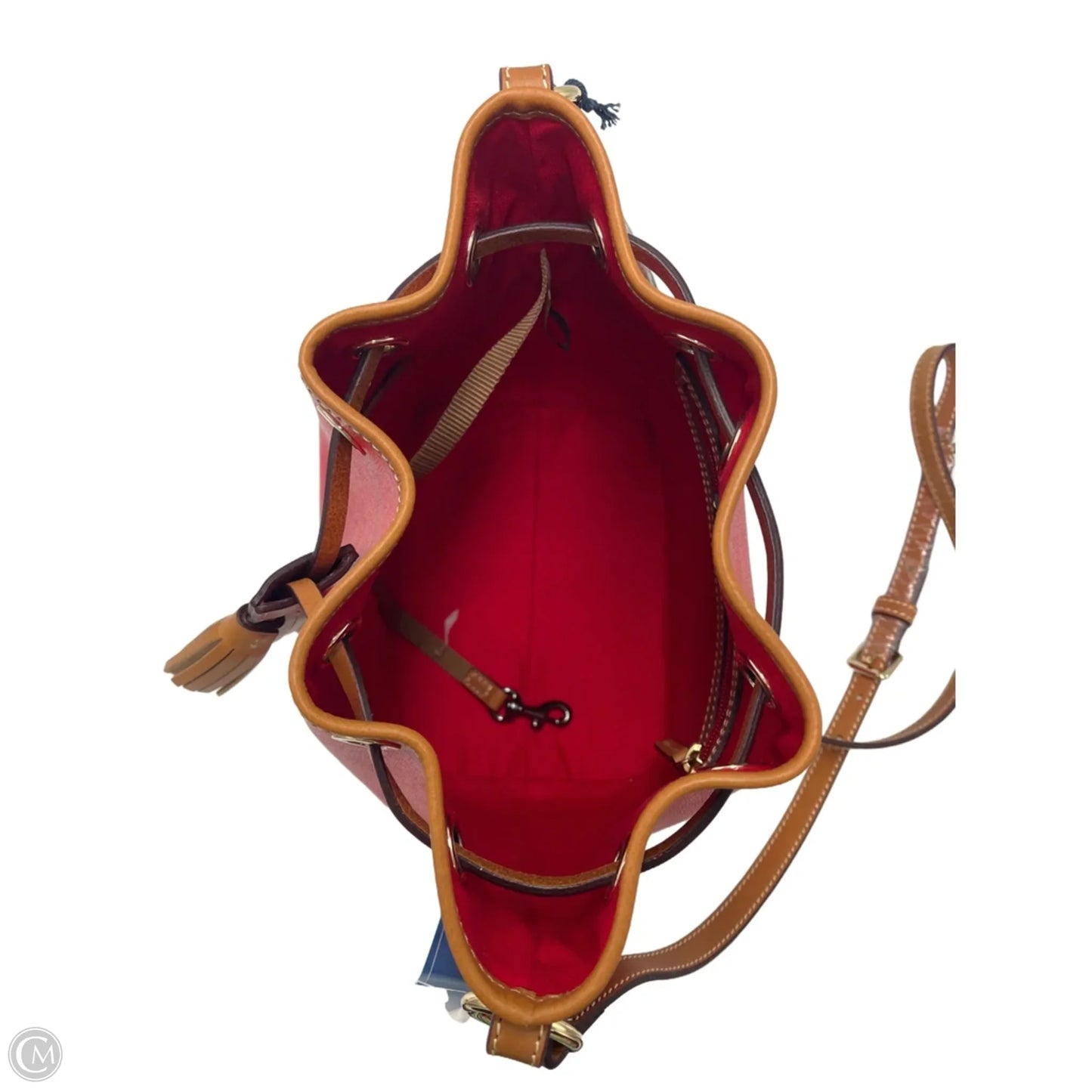 New! Pebble Leather Bucket Bag By Dooney And Bourke