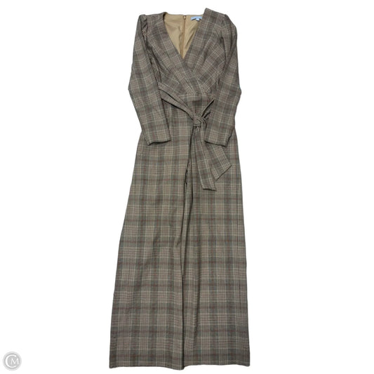 Jumpsuit By Antonio Melani In Brown & Cream, Size: S