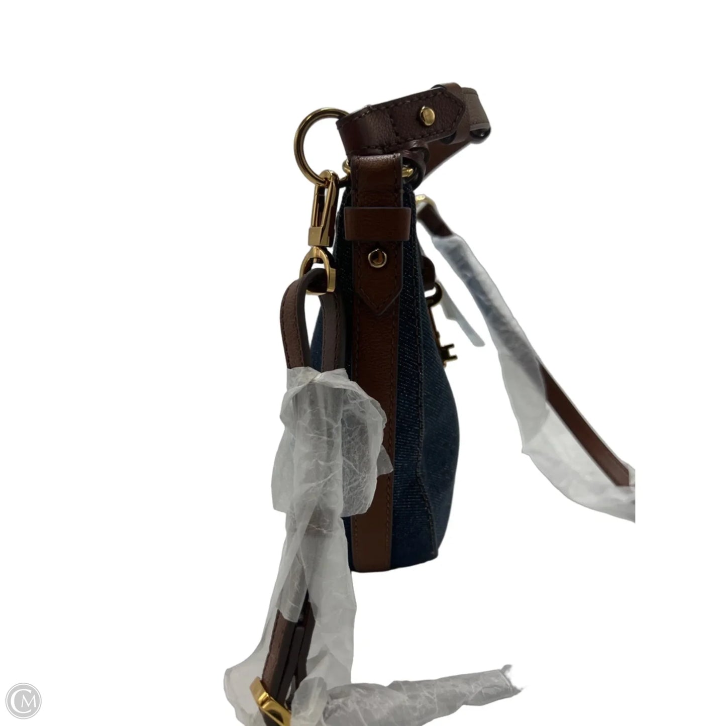 New! Denim Handbag Designer By Fossil