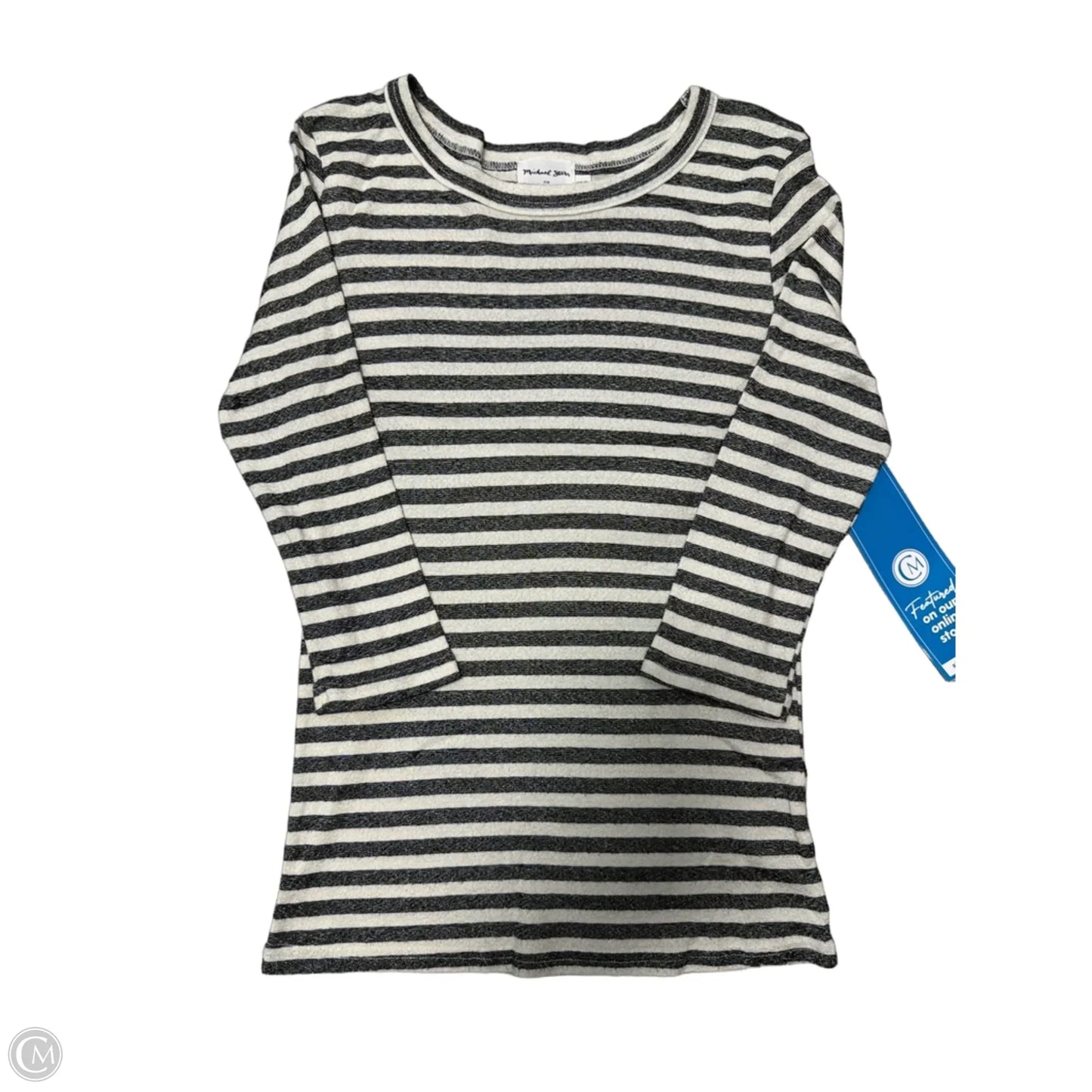 Top Long Sleeve By Anthropologie In Striped Pattern, Size: Xs