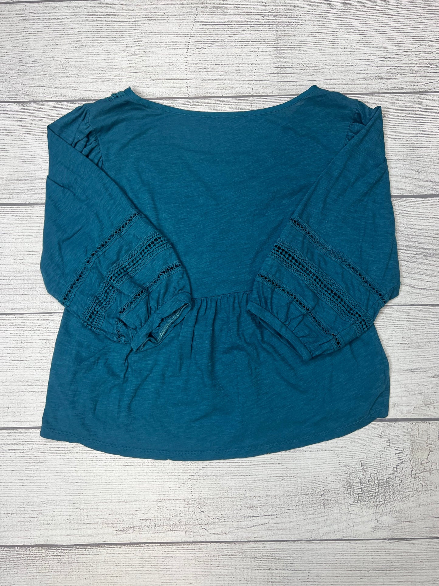 Blue Top Short Sleeve Anthropologie, Size S