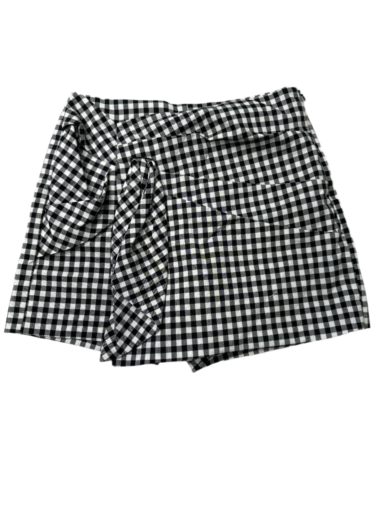 Skirt Mini & Short By Zara In Black & White, Size: Xs