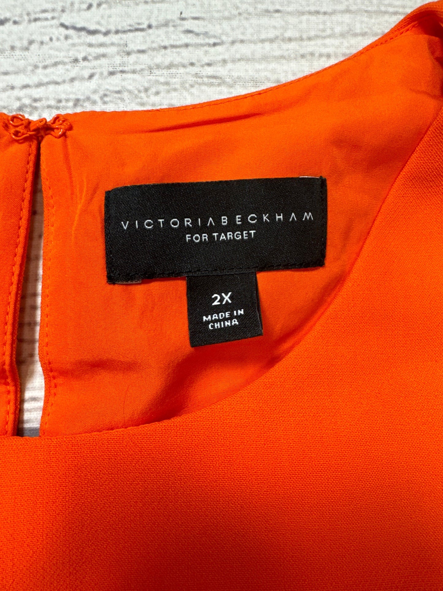 Top Sleeveless By Victoria Beckham For Target In Orange, Size: 2x