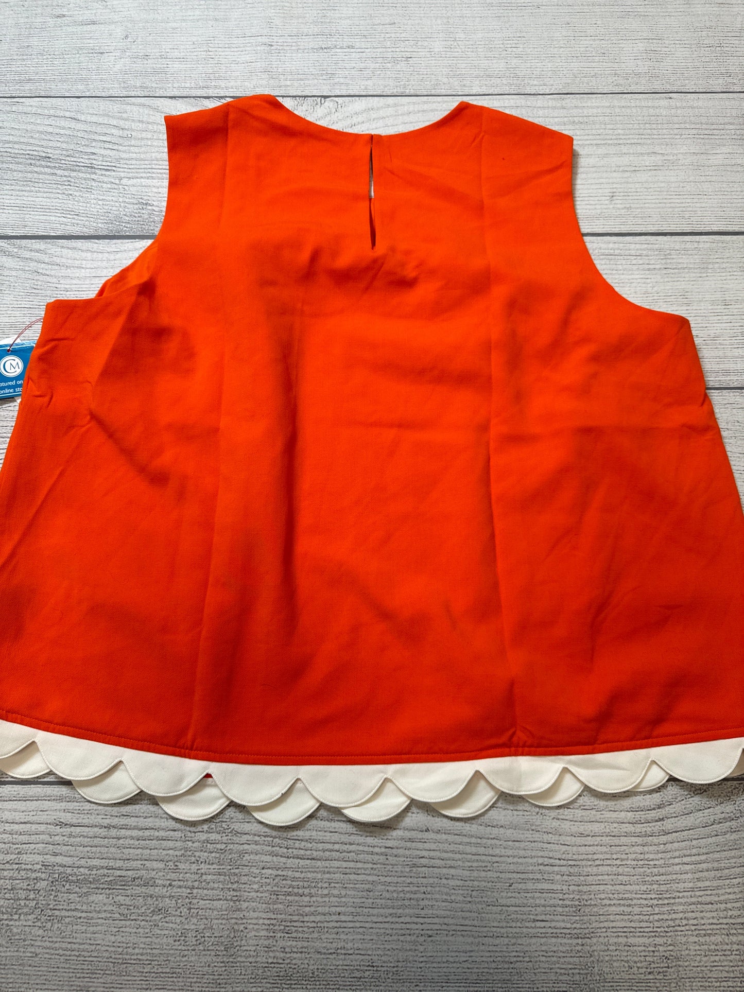 Top Sleeveless By Victoria Beckham For Target In Orange, Size: 2x