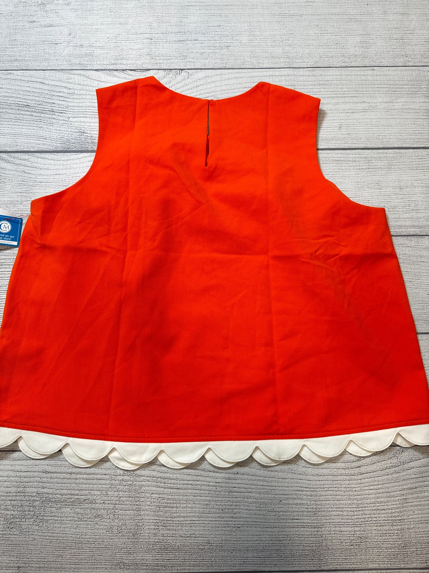 Top Sleeveless By Victoria Beckham For Target In Orange, Size: 2x