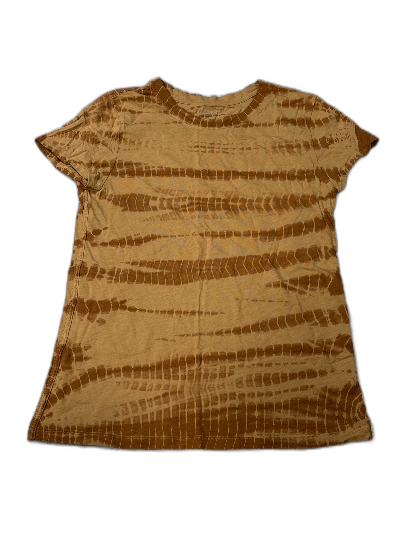 Athletic Top Short Sleeve By Athleta In Yellow, Size: S