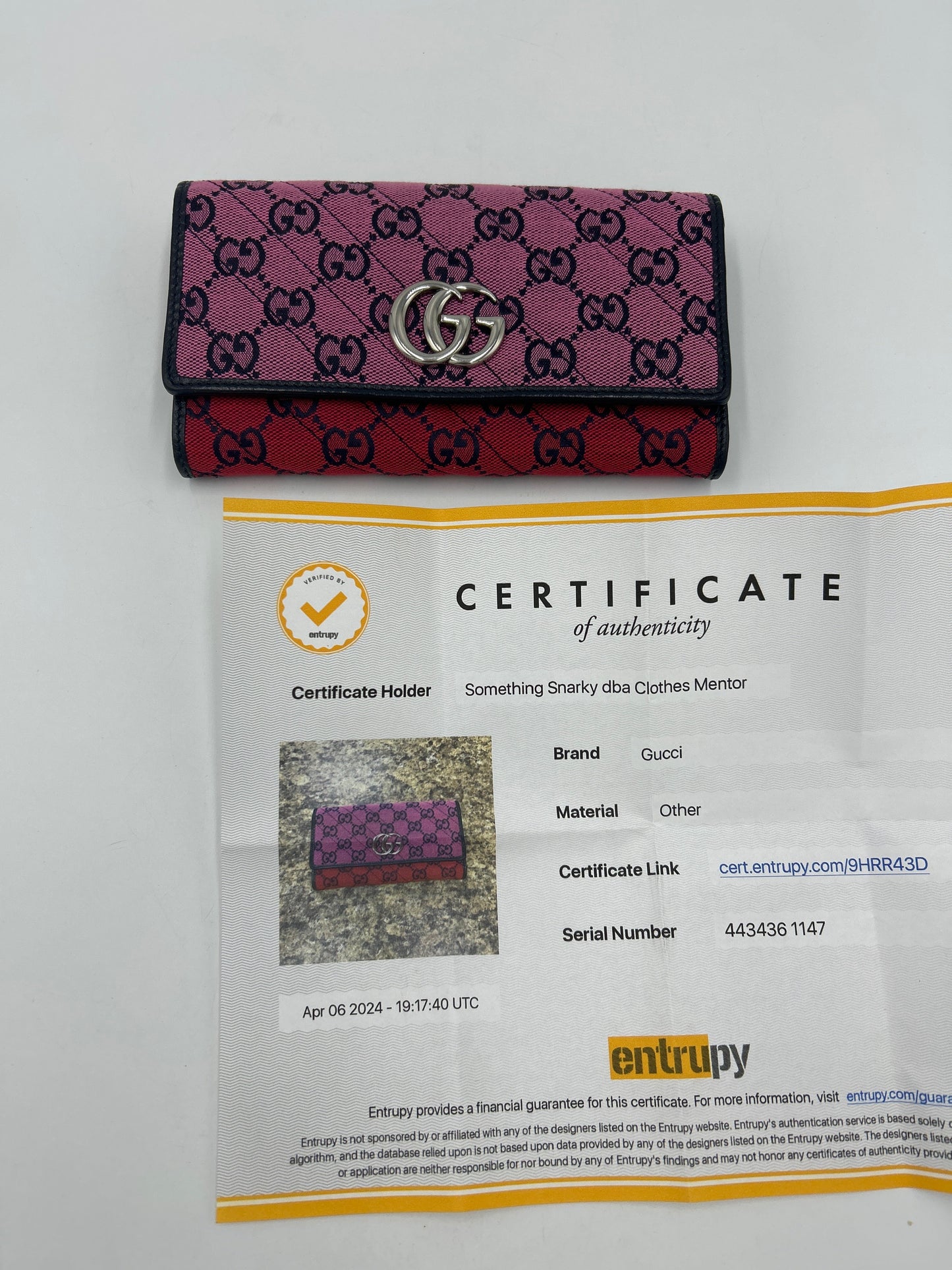 Gucci GG Ltd. Edition Multicolor Continental Wallet