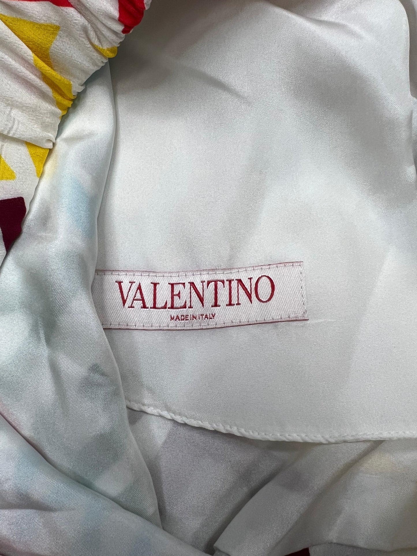 Valentino Luxury Rainbow Logo Designer Shorts, Size: 42 / 6