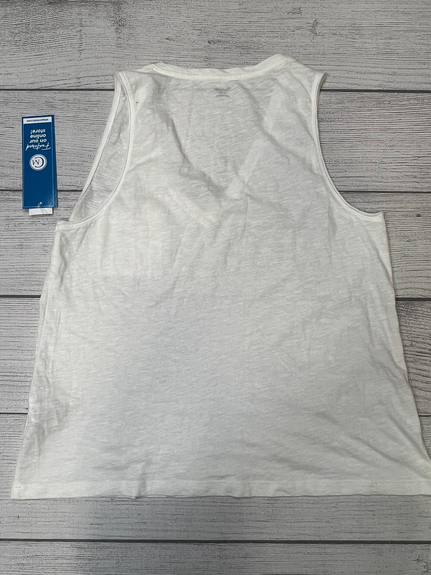 White Top Sleeveless Basic Madewell, Size Xl