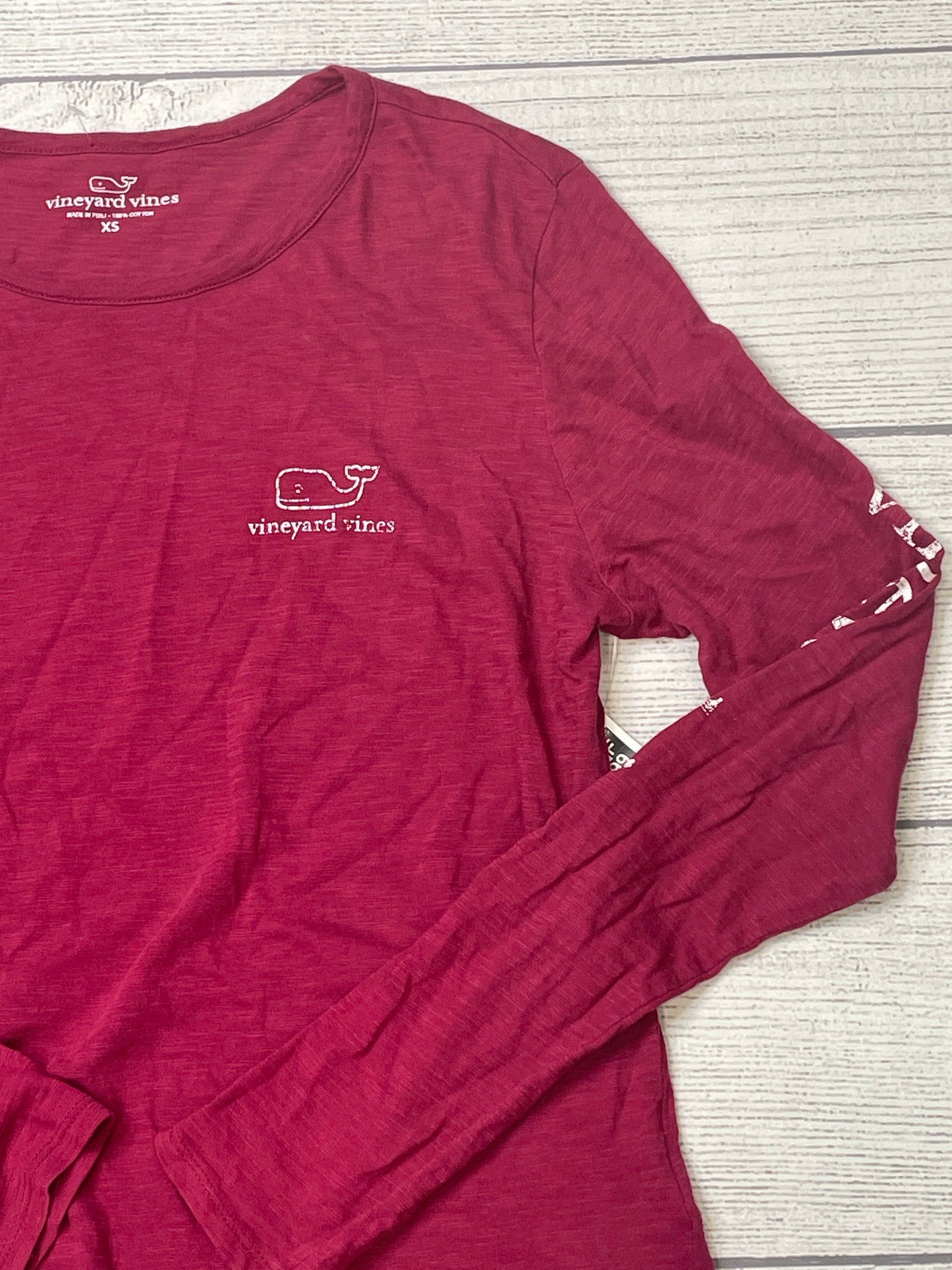 Red Top Long Sleeve Basic Vineyard Vines, Size Xs