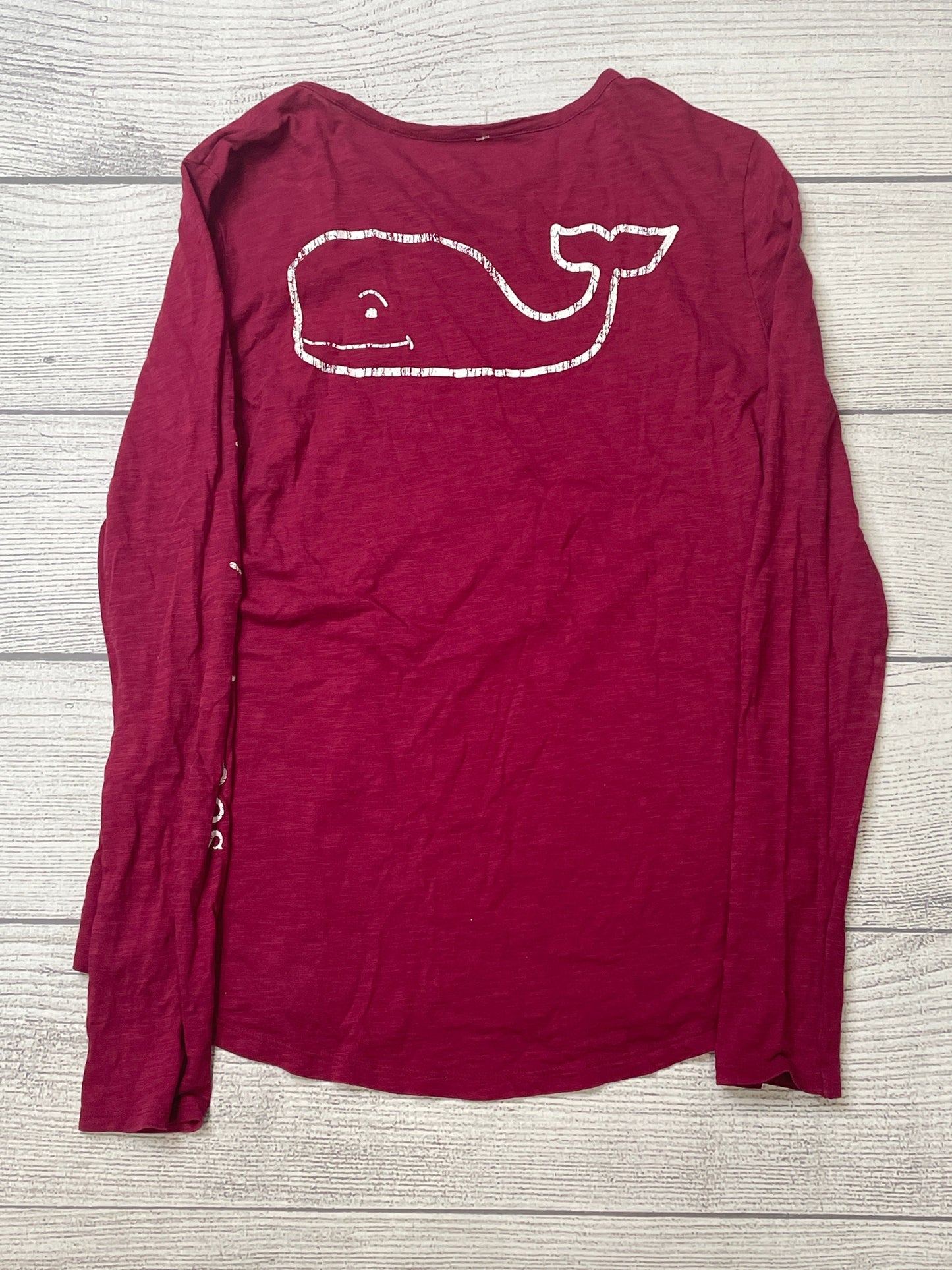 Red Top Long Sleeve Basic Vineyard Vines, Size Xs