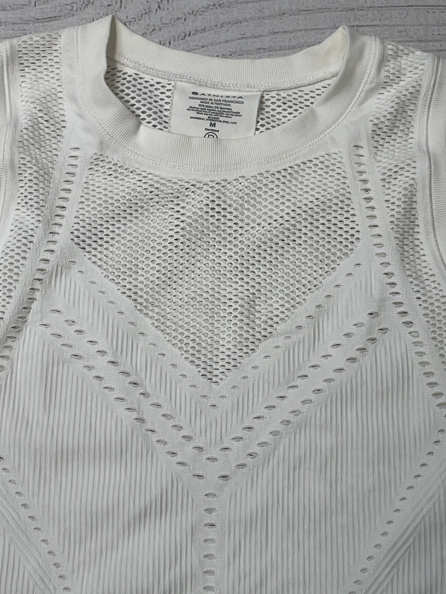 White Athletic Tank Top Athleta, Size M