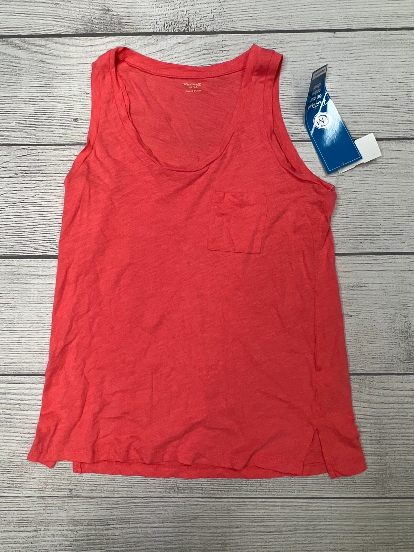 Coral Top Sleeveless Basic Madewell, Size Xs