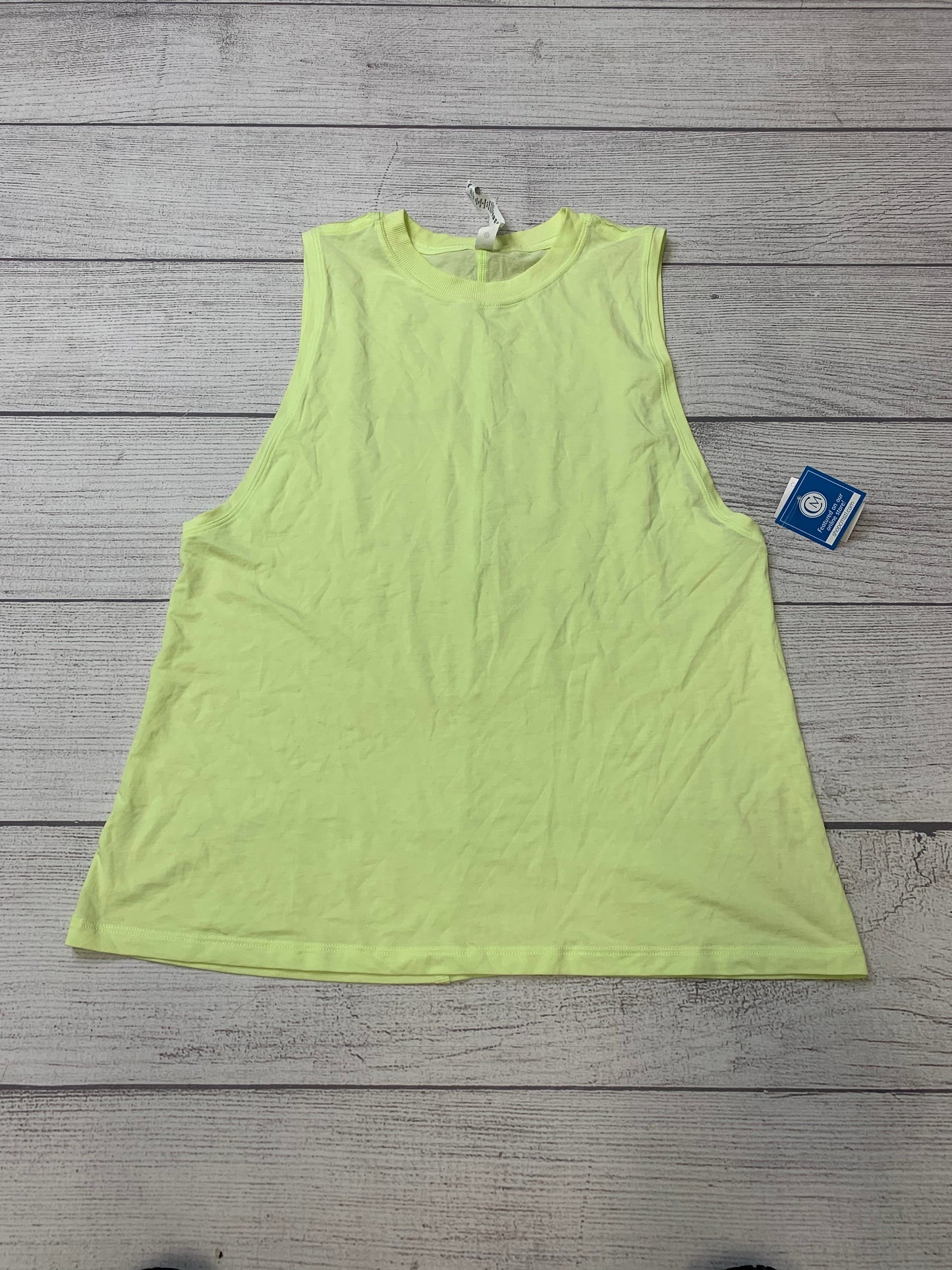 Yellow Athletic Tank Top Lululemon, Size 4