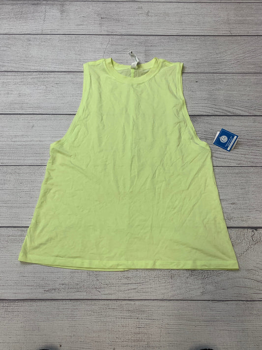 Yellow Athletic Tank Top Lululemon, Size 4