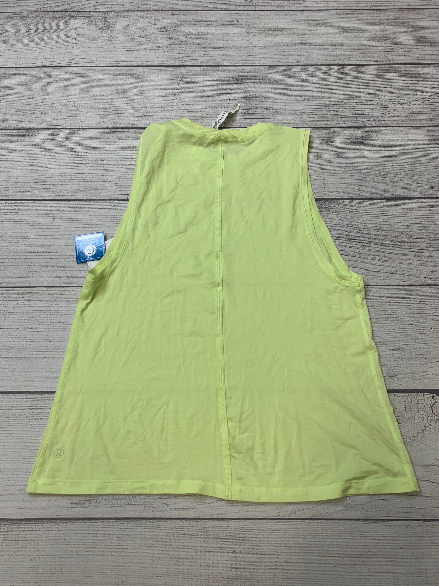 Yellow Athletic Tank Top Lululemon, Size 4