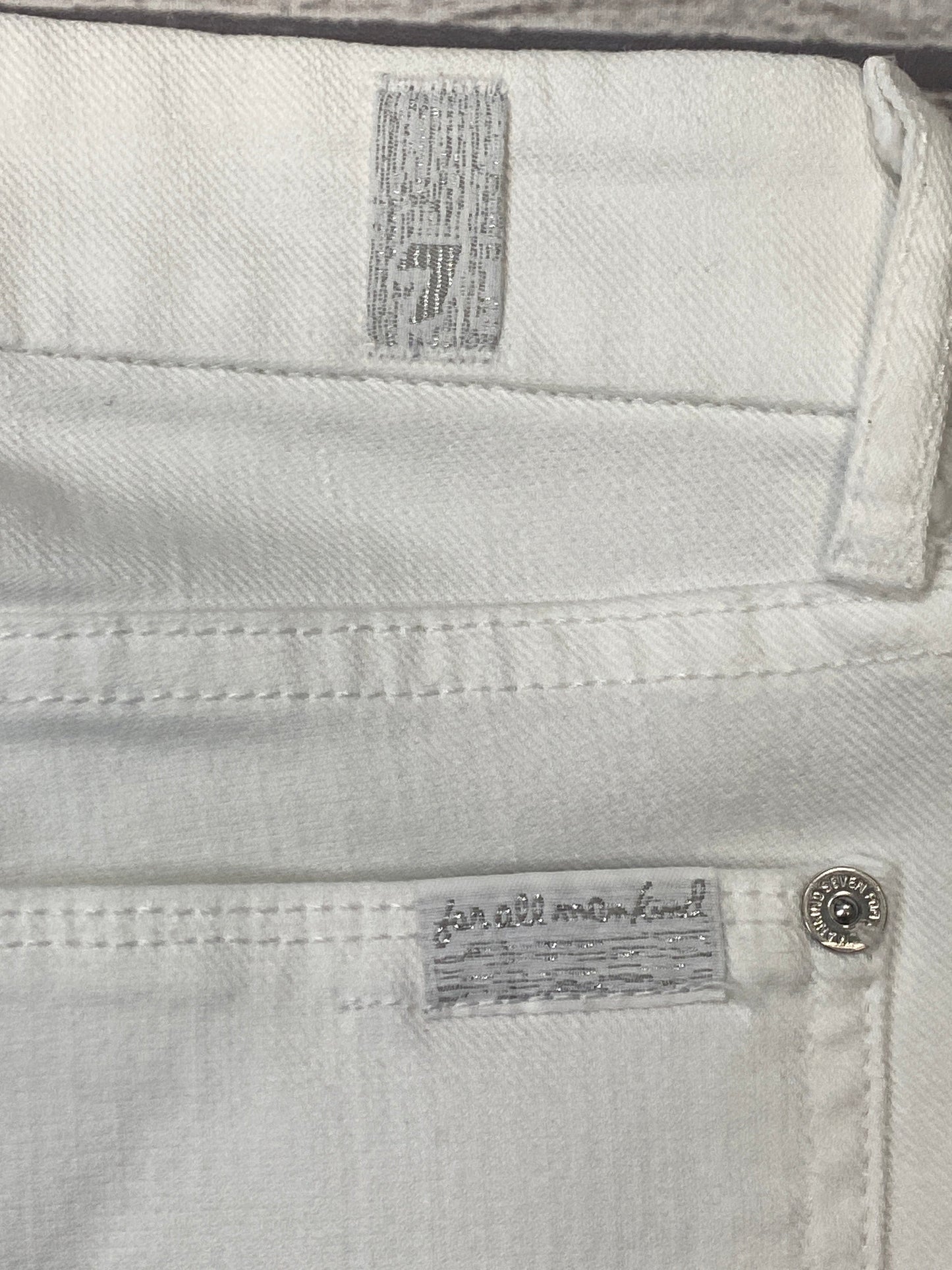 White Jeans Designer 7 For All Mankind, Size 6