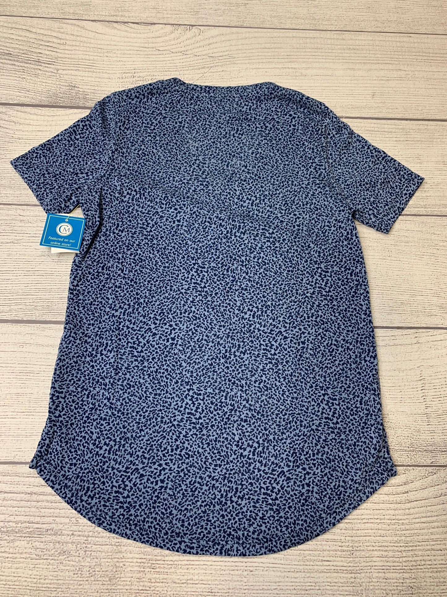 Blue Athletic Top Short Sleeve Athleta, Size Xxs