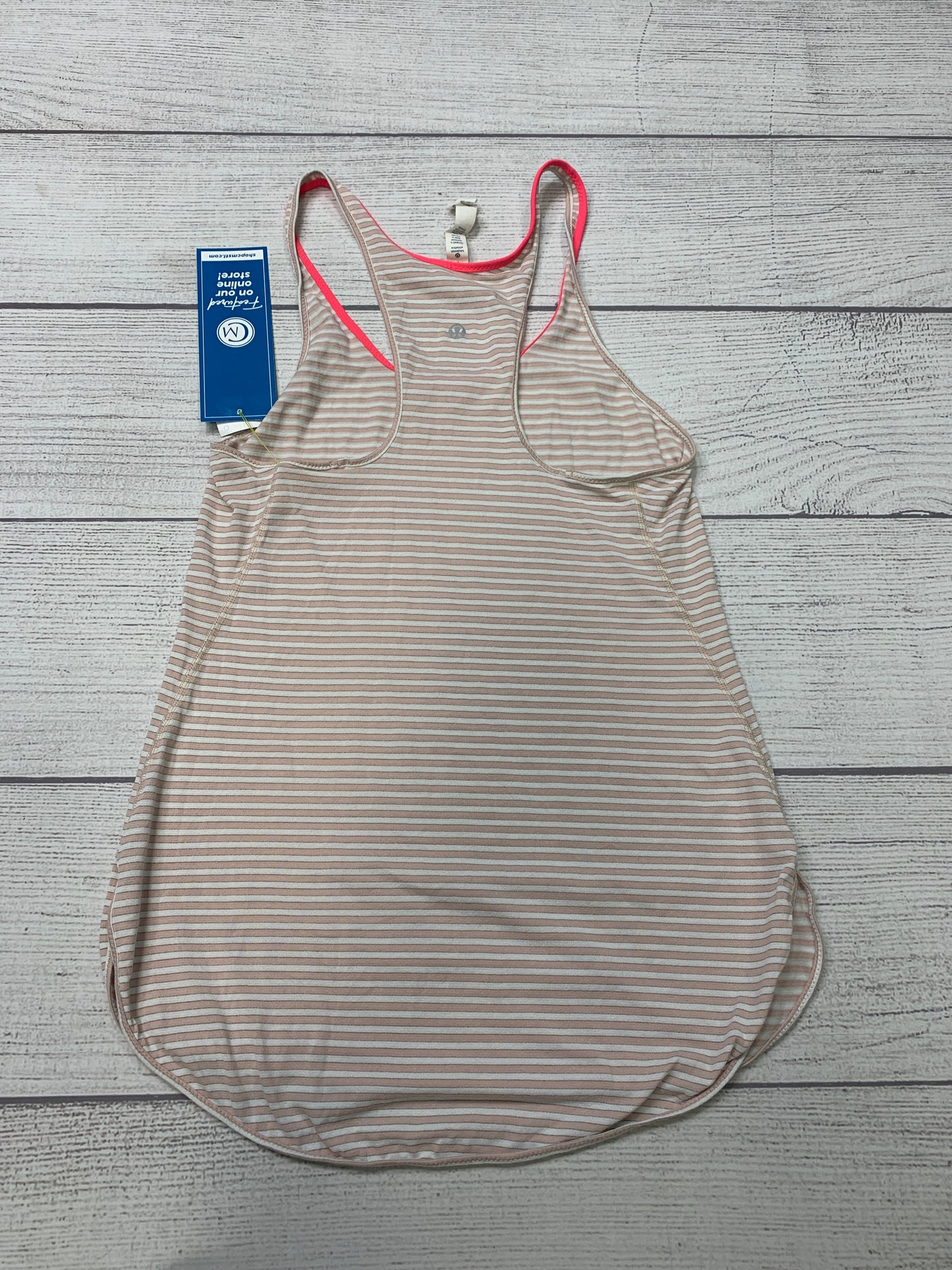 Striped Athletic Tank Top Lululemon, Size 4