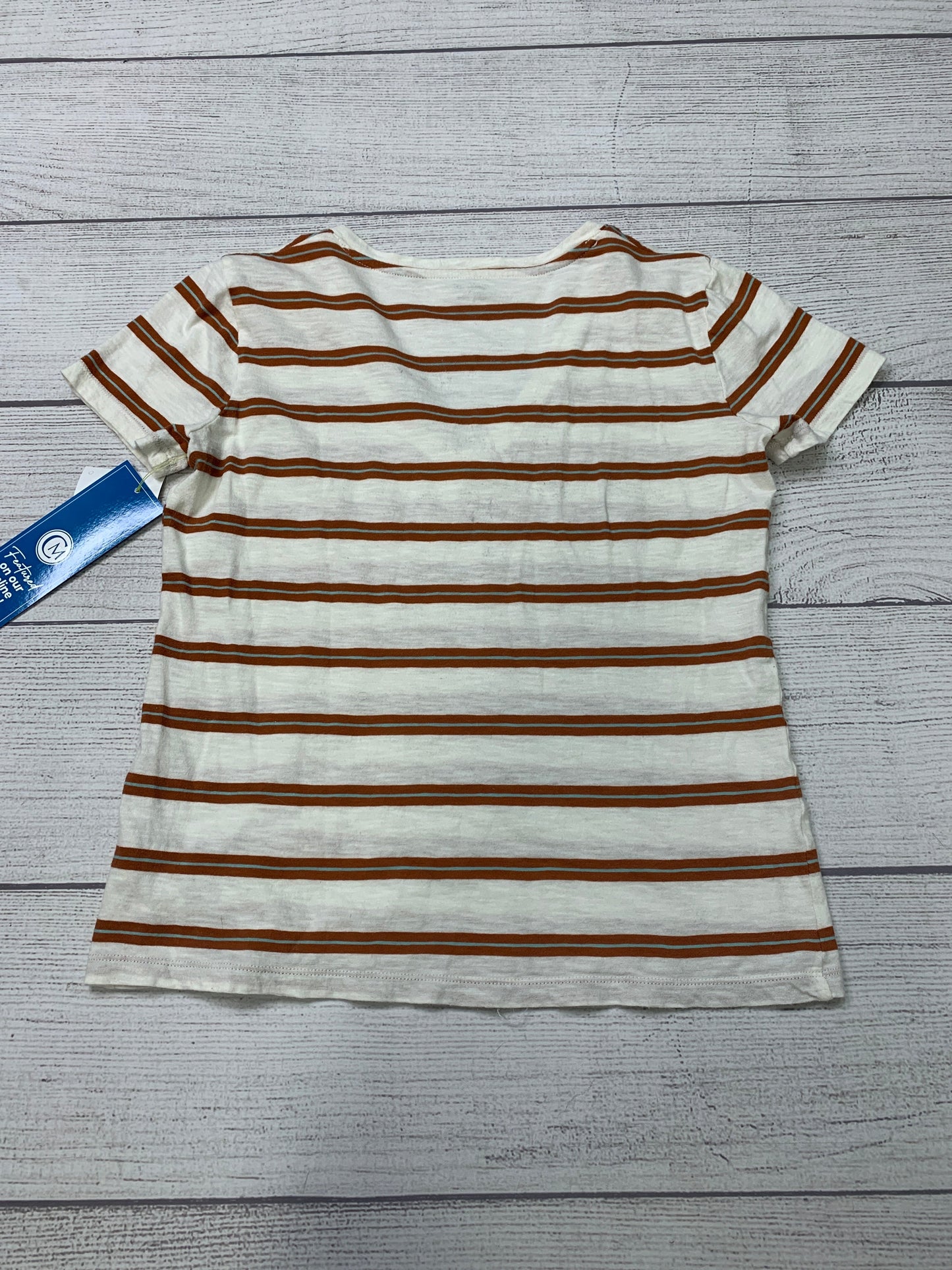 Striped Top Short Sleeve Basic Madewell, Size Xs