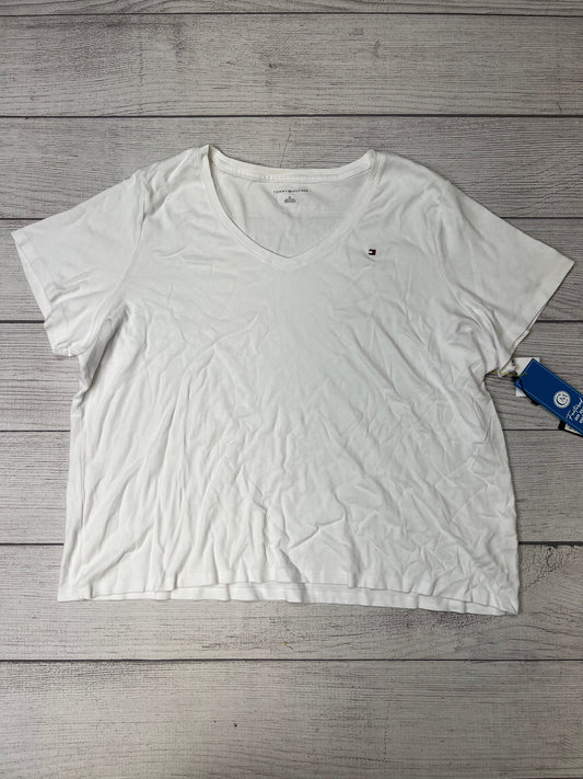 Top Short Sleeve Basic By Tommy Hilfiger In White, Size: 3x