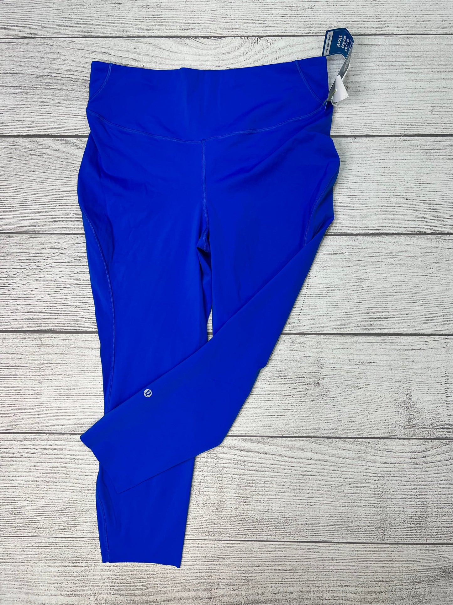 Athletic Capris By Lululemon In Blue, Size: 12