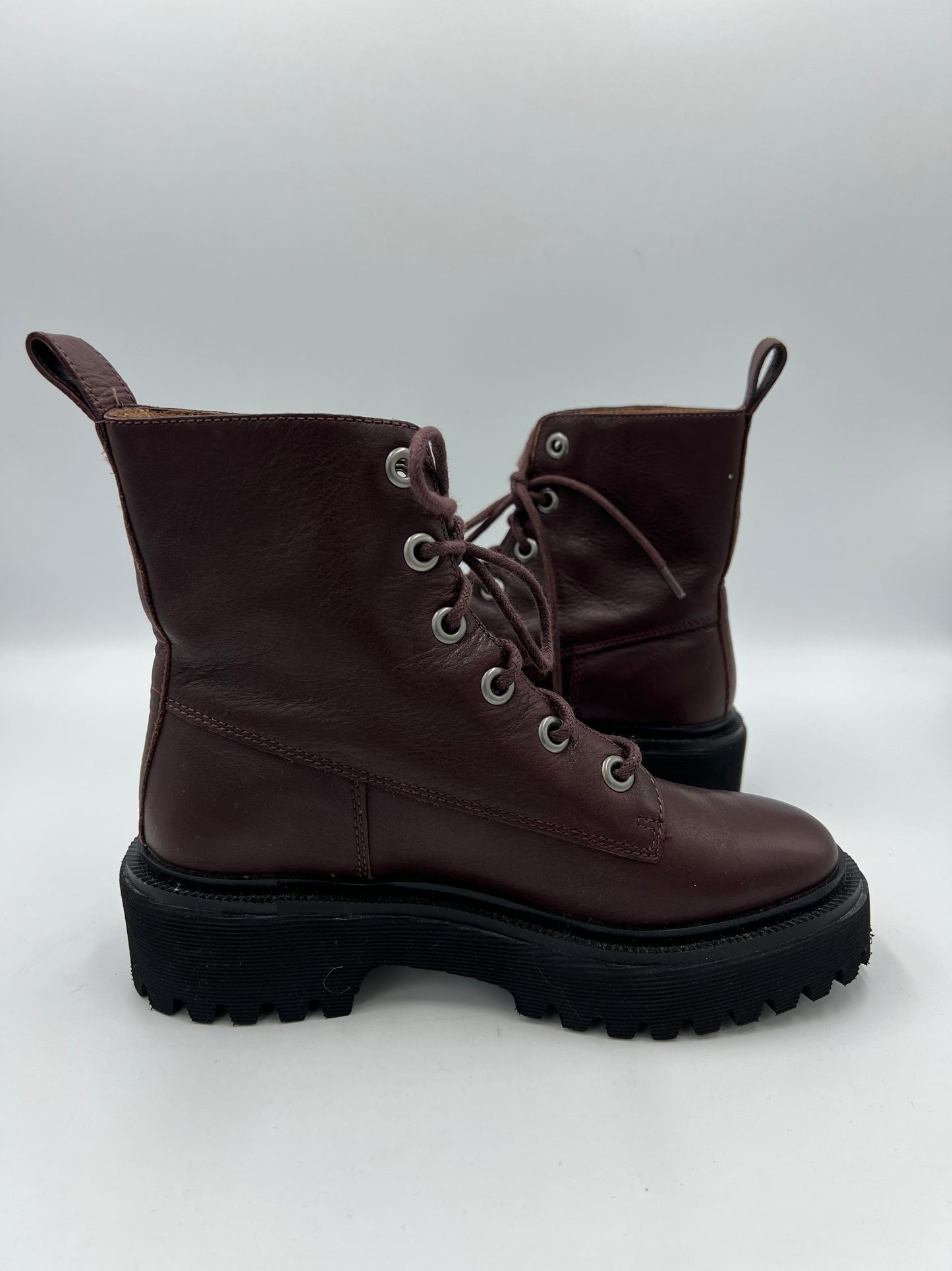 Boots Designer By Madewell In Maroon, Size: 5