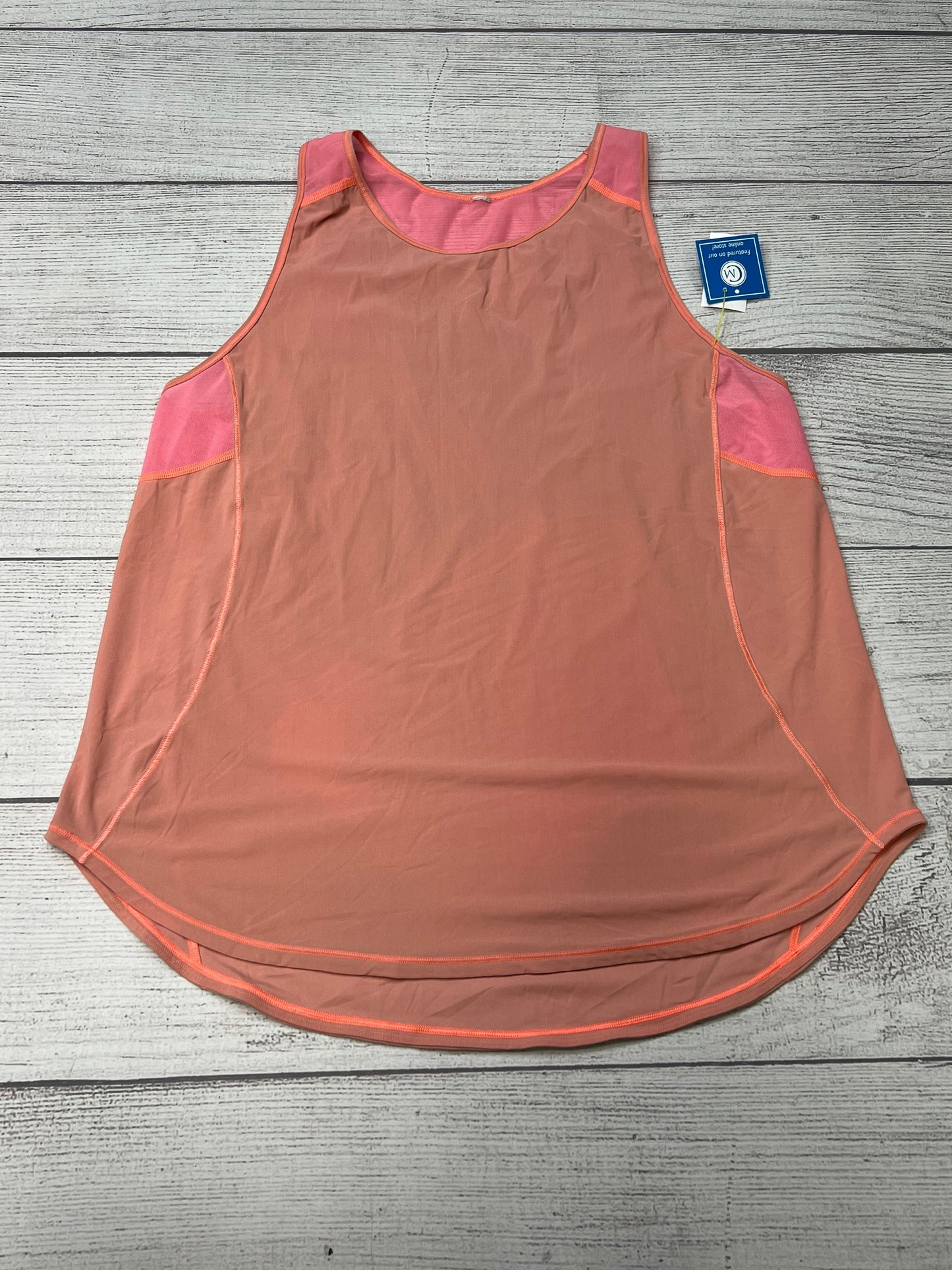 Athletic Tank Top By Lululemon In Orange, Size: M