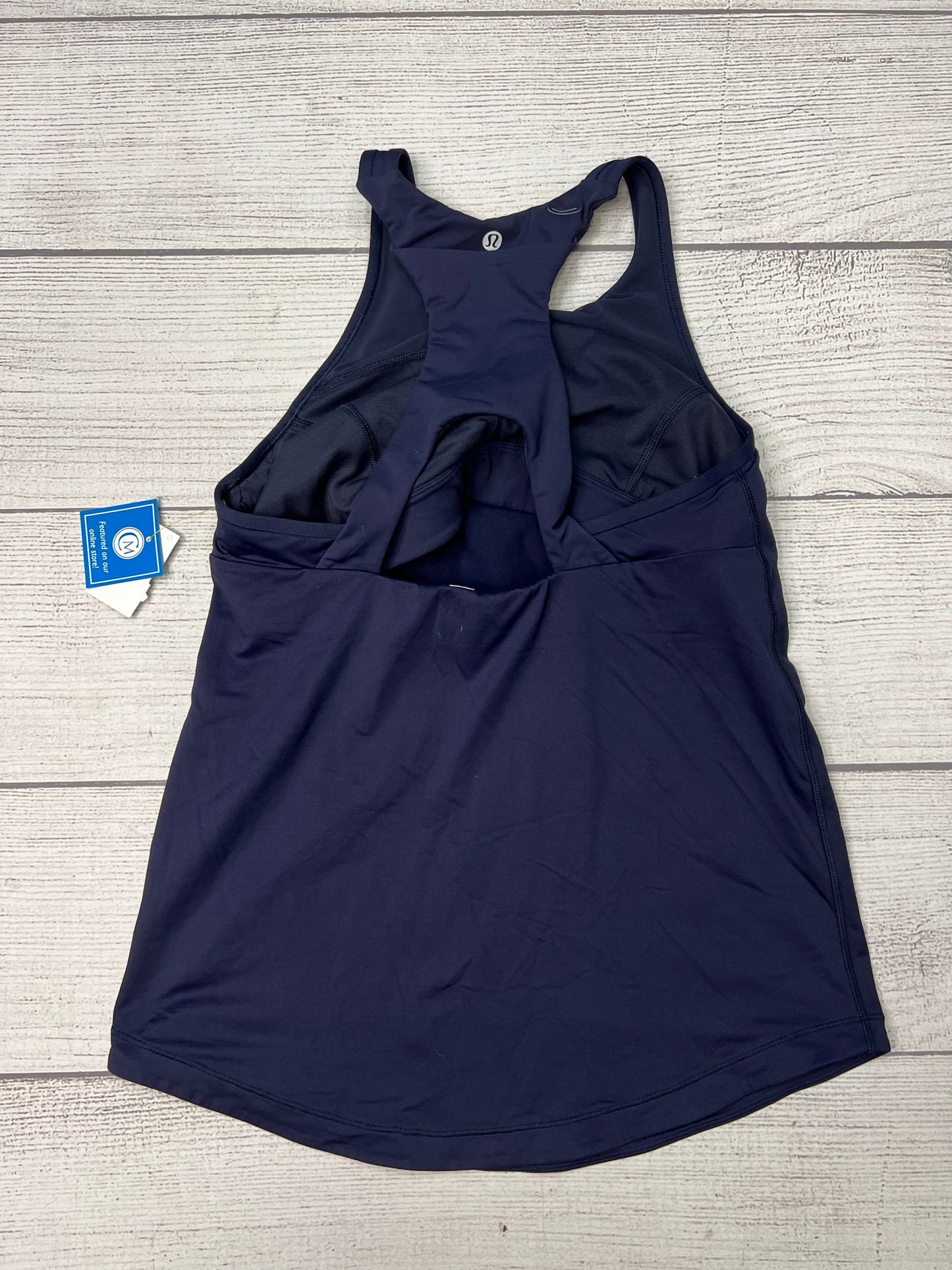 Athletic Tank Top By Lululemon In Navy, Size: 10