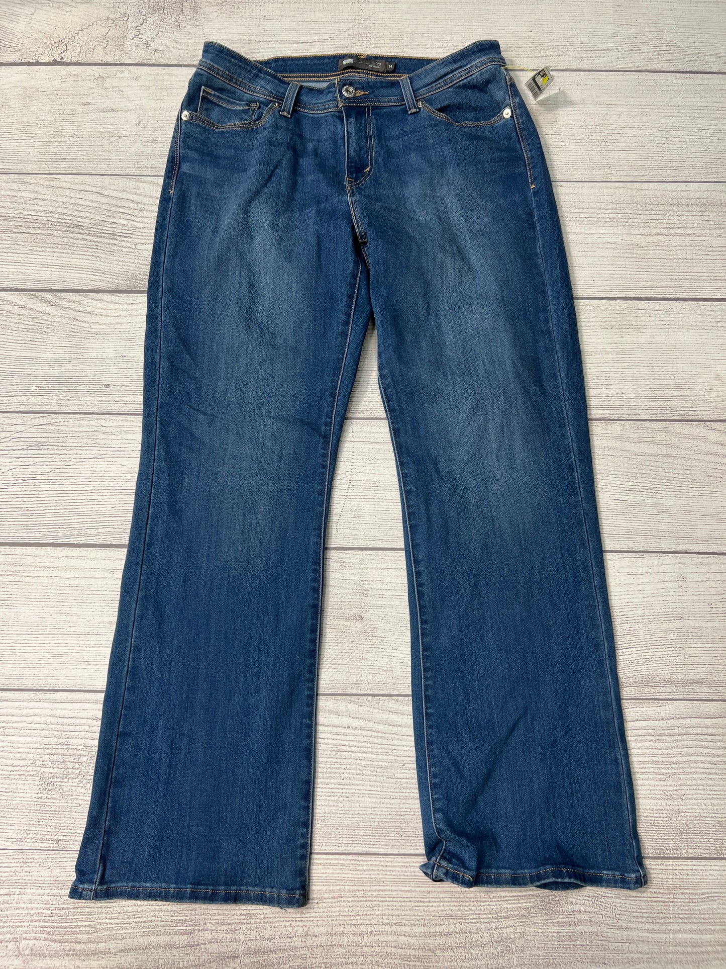 Jeans Boot Cut By Levis In Blue, Size: 14