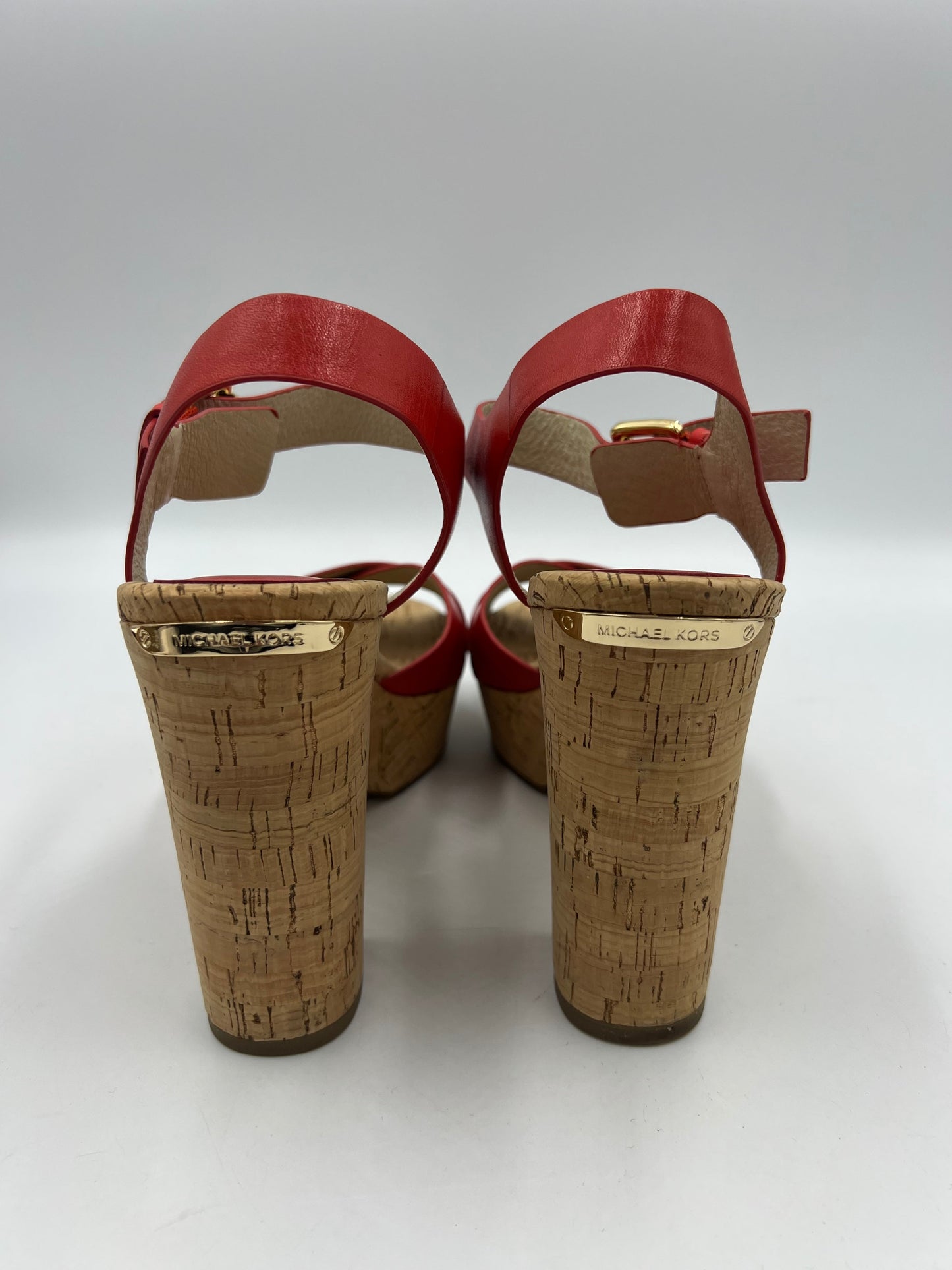 Like New! Shoes Designer By Michael Kors In Red, Size: 8.5