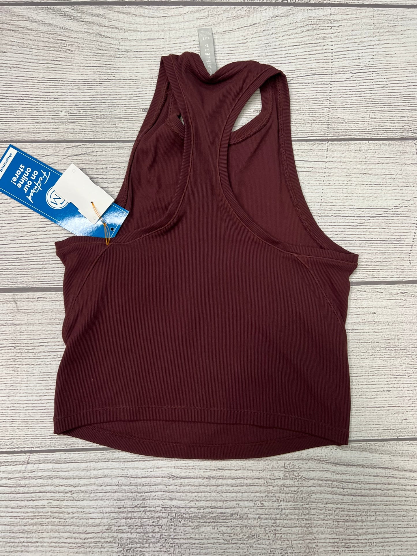 Athletic Tank Top By Athleta In Burgundy, Size: Xxs