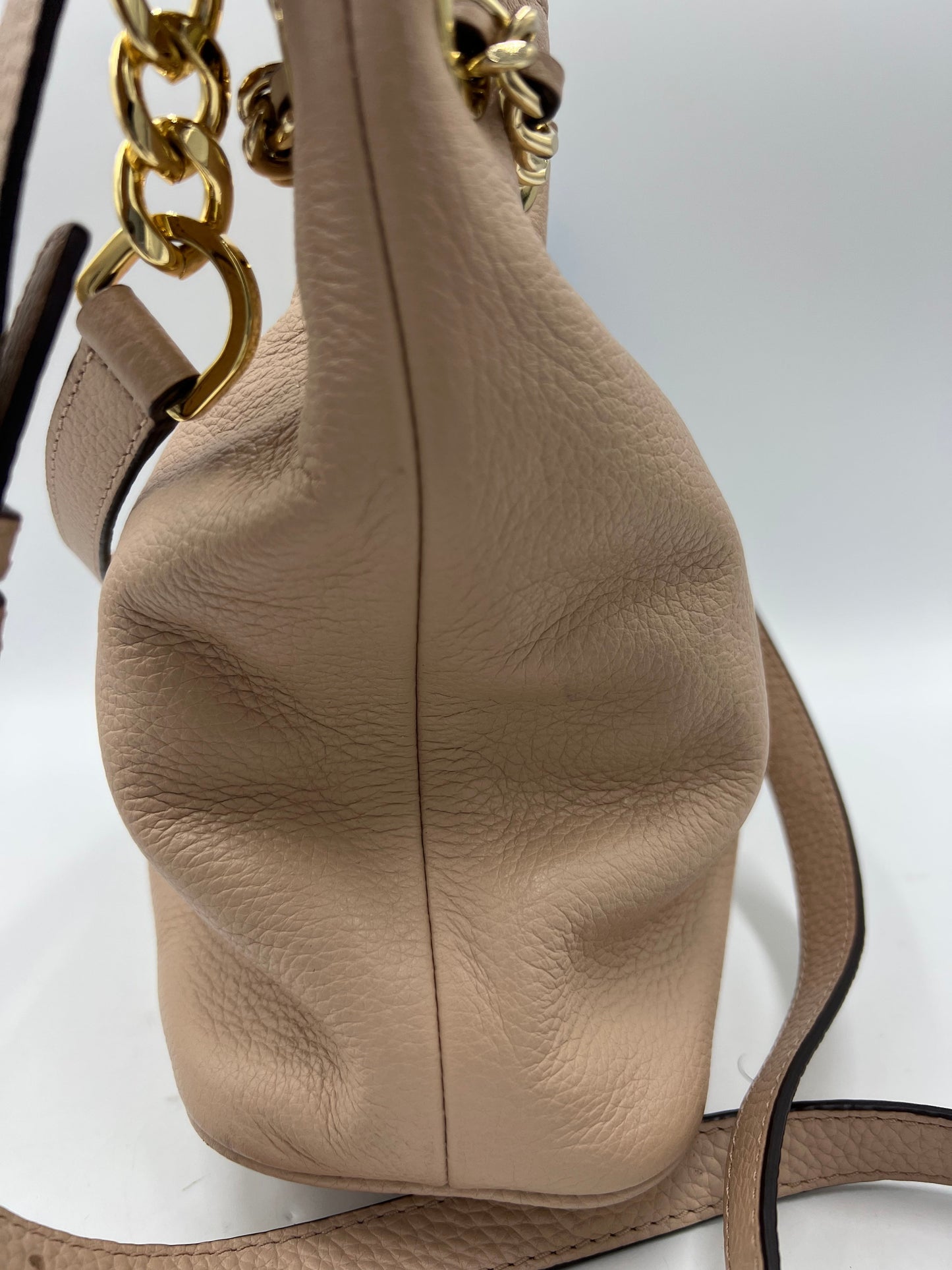 Leather Handbag Designer By Michael Kors